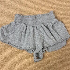 Gray urban outfitter Ruffle Shorts